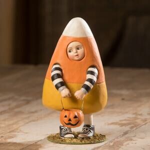 Bethany Lowe Candy Corn Lucas Trick Or Treat Boy Halloween Figurine NEW